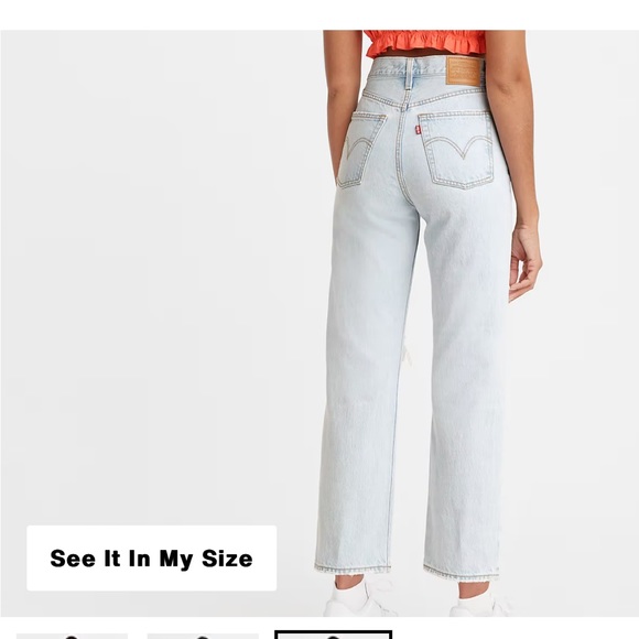 LEVIS RIBCAGE STRAIGHT ANKLE WOMEN'S JEANS - Picture 1 of 8